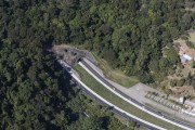 Aerial view of the Vice-President of the Republic Jose de Alencar Tunnel (Grota Funda Tunnel) - Rio de Janeiro city - Rio de Janeiro state (RJ) - Brazil