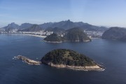 Aerial view of the Cotunduba Island with Copacabana Beach in the background - Rio de Janeiro city - Rio de Janeiro state (RJ) - Brazil