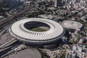 Aerial view of the Journalist Mario Filho Stadium (1950) - also known as Maracana - Rio de Janeiro city - Rio de Janeiro state (RJ) - Brazil