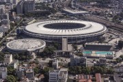 Aerial view of the Journalist Mario Filho Stadium (1950) - also known as Maracana - Rio de Janeiro city - Rio de Janeiro state (RJ) - Brazil