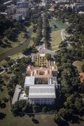 Aerial view of the National Museum - old Sao Cristovao Palace - Quinta da Boa Vista Park  - Rio de Janeiro city - Rio de Janeiro state (RJ) - Brazil