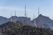 Aerial view of telecommunication towers - Sumare Mountain - Rio de Janeiro city - Rio de Janeiro state (RJ) - Brazil