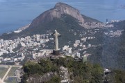 Aerial view of the Christ the Redeemer - Rio de Janeiro city - Rio de Janeiro state (RJ) - Brazil