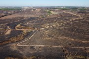 Picture taken with drone of a fire in a rural area - Poloni city - Sao Paulo state (SP) - Brazil