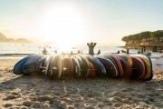 Stand up paddle boards on Post 6 of Copacabana Beach - Rio de Janeiro city - Rio de Janeiro state (RJ) - Brazil