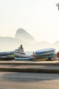 Stand up paddle boards on Post 6 of Copacabana Beach - Rio de Janeiro city - Rio de Janeiro state (RJ) - Brazil