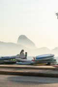 Stand up paddle boards on Post 6 of Copacabana Beach - Rio de Janeiro city - Rio de Janeiro state (RJ) - Brazil