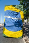 Sound truck wrapped with the Brazilian flag - Post 5 - Rio de Janeiro city - Rio de Janeiro state (RJ) - Brazil