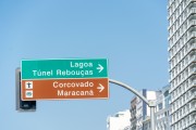 Sign on Atlantica Avenue - Rio de Janeiro city - Rio de Janeiro state (RJ) - Brazil