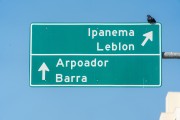 Sign on Atlantica Avenue - Rio de Janeiro city - Rio de Janeiro state (RJ) - Brazil