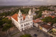 Picture taken with drone of the Cathedral Basilica of Nossa Senhora das Neves - Joao Pessoa city - Paraiba state (PB) - Brazil