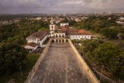 Picture taken with drone of the Sao Francisco Convent and Church (1588) - part of the Sao Francisco Cultural Center - Joao Pessoa city - Paraiba state (PB) - Brazil