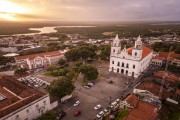 Picture taken with drone of the Cathedral Basilica of Nossa Senhora das Neves - Joao Pessoa city - Paraiba state (PB) - Brazil