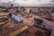 Picture taken with drone of old buildings in the historic center of Joao Pessoa - Joao Pessoa city - Paraiba state (PB) - Brazil