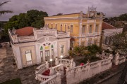 Picture taken with drone of the old Hotel Globo (1929), currently an art gallery - Joao Pessoa city - Paraiba state (PB) - Brazil