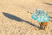 Sun umbrella protecting a water pump on Ipanema Beach - Rio de Janeiro city - Rio de Janeiro state (RJ) - Brazil