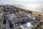 Picture taken with drone of buildings and the coastline of Tambau Beach - Joao Pessoa city - Paraiba state (PB) - Brazil