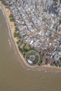 Picture taken with drone of an abandoned hotel (Tambau Hotel) on the coast of Joao Pessoa - Joao Pessoa city - Paraiba state (PB) - Brazil