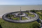 Picture taken with drone of an abandoned hotel (Tambau Hotel) on the coast of Joao Pessoa - Joao Pessoa city - Paraiba state (PB) - Brazil