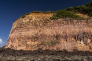 Detail of cliff at Madeiro Beach - Tibau do Sul city - Rio Grande do Norte state (RN) - Brazil