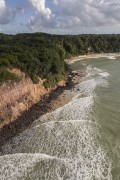 Picture taken with drone of cliff at Madeiro Beach - Tibau do Sul city - Rio Grande do Norte state (RN) - Brazil