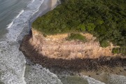 Picture taken with drone of cliff at Madeiro Beach - Tibau do Sul city - Rio Grande do Norte state (RN) - Brazil