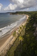 Picture taken with drone of cliff at Madeiro Beach - Tibau do Sul city - Rio Grande do Norte state (RN) - Brazil