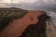 Picture taken with drone of cliff between Cancela Beach and Amor Beach - Tibau do Sul city - Rio Grande do Norte state (RN) - Brazil