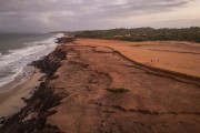 Picture taken with drone of cliff between Cancela Beach and Amor Beach - Tibau do Sul city - Rio Grande do Norte state (RN) - Brazil