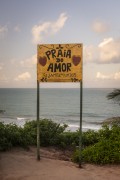 Signaling plate at Amor Beach - Tibau do Sul city - Rio Grande do Norte state (RN) - Brazil