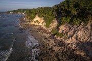 Picture taken with drone of cliffs at Pipa Beach - Tibau do Sul city - Rio Grande do Norte state (RN) - Brazil