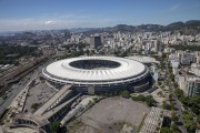 Aerial view of the Journalist Mario Filho Stadium (1950) - also known as Maracana - Rio de Janeiro city - Rio de Janeiro state (RJ) - Brazil