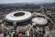 Aerial view of the Journalist Mario Filho Stadium (1950) - also known as Maracana - Rio de Janeiro city - Rio de Janeiro state (RJ) - Brazil