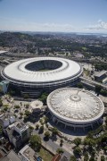 Aerial view of the Journalist Mario Filho Stadium (1950) - also known as Maracana - Rio de Janeiro city - Rio de Janeiro state (RJ) - Brazil