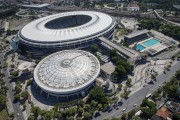 Aerial view of the Journalist Mario Filho Stadium (1950) - also known as Maracana - Rio de Janeiro city - Rio de Janeiro state (RJ) - Brazil