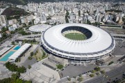 Aerial view of the Journalist Mario Filho Stadium (1950) - also known as Maracana - Rio de Janeiro city - Rio de Janeiro state (RJ) - Brazil