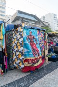 Sarong with image of the orisha Exu at the Posto 5 fair - Copacabana - Rio de Janeiro city - Rio de Janeiro state (RJ) - Brazil