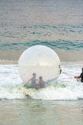 Inflatable ball also called water ball for rent on Copacabana Beach - Rio de Janeiro city - Rio de Janeiro state (RJ) - Brazil