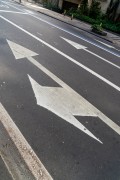 Marking on the asphalt of street - Rio de Janeiro city - Rio de Janeiro state (RJ) - Brazil