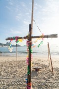 Decorated cross on Copacabana Beach - Rio de Janeiro city - Rio de Janeiro state (RJ) - Brazil