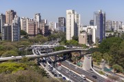 View from the terrace of the Museum of Contemporary Art (MAC) to 23 de Maio Avenue - Sao Paulo city - Sao Paulo state (SP) - Brazil