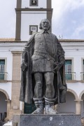 Sculpture of Tome de Sousa - First governor and captain general of the State of Brazil - Founder of Salvador - Salvador city - Bahia state (BA) - Brazil