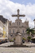 Cruise - Largo do Cruzeiro de Sao Francisco Square (Sao Francsico Cruise Square) with Primatial Cathedral Basilica of Sao Salvador (1672) - Salvador city - Bahia state (BA) - Brazil