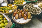 Fruits and vegetables for sale at the Rio Vermelho Market (Ceasinha) - Salvador city - Bahia state (BA) - Brazil