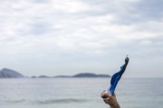 Devotees deliver gifts to Iemanja, the queen of the waters of Afro-Brazilian cults - Arpoador Beach - Rio de Janeiro city - Rio de Janeiro state (RJ) - Brazil