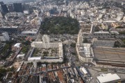 Aerial view of the Central do Brasil Train Station and Duque de Caxias Palace (1941)  - Rio de Janeiro city - Rio de Janeiro state (RJ) - Brazil