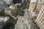 Picture taken with drone of Cinelandia with historic buildings in its surroundings - Rio de Janeiro city - Rio de Janeiro state (RJ) - Brazil