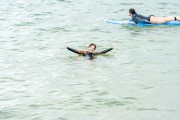 woman swimming in the sea - Arpoador Beach - Rio de Janeiro city - Rio de Janeiro state (RJ) - Brazil