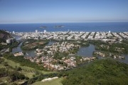 Aerial view of the Tijuca Lagoon with the Tijucas Islands in the background - Rio de Janeiro city - Rio de Janeiro state (RJ) - Brazil