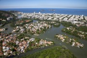 Aerial view of the Tijuca Lagoon with the Tijucas Islands in the background - Rio de Janeiro city - Rio de Janeiro state (RJ) - Brazil